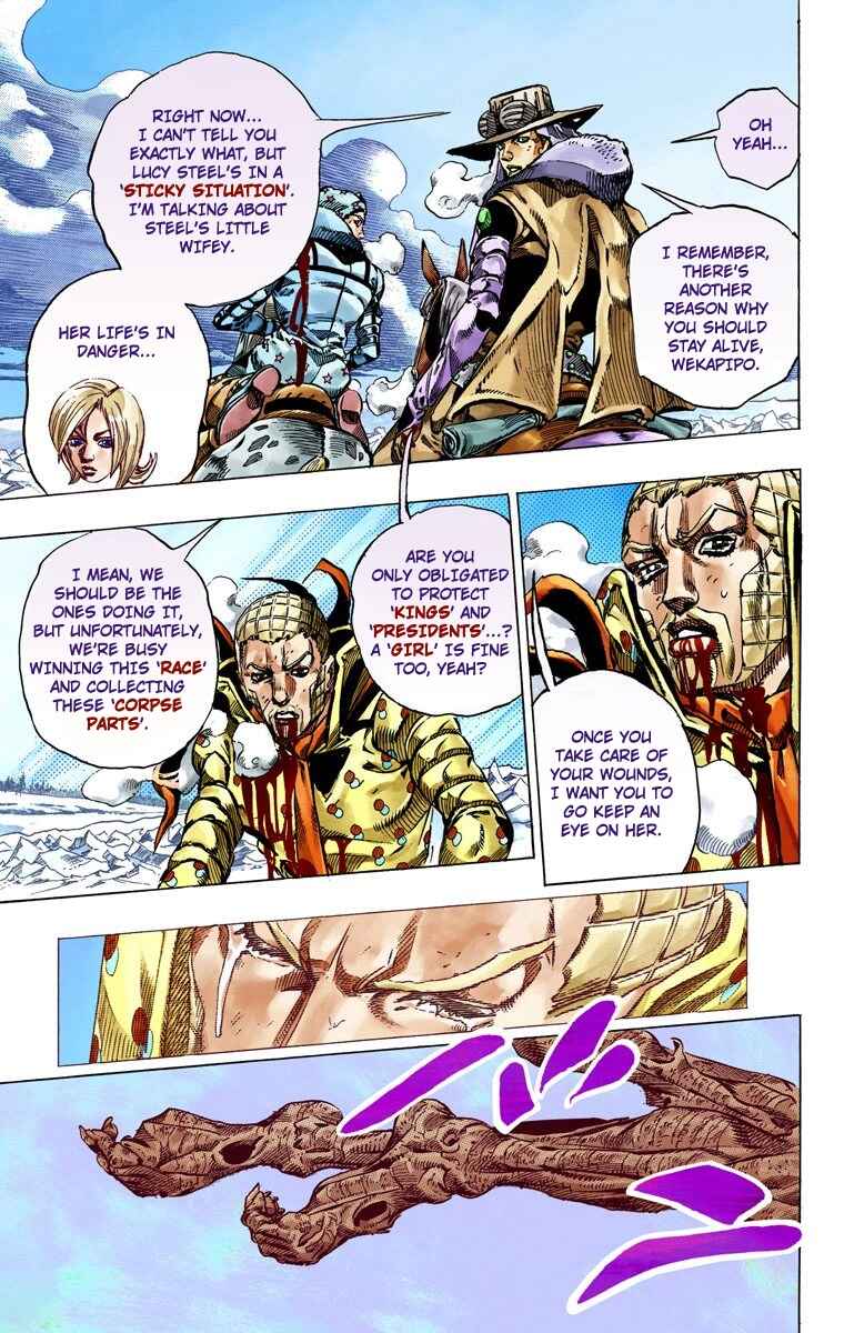JoJo's Bizarre Adventure, Part 7: Steel Ball Run (Official Colored) Chapter 54 page 44
