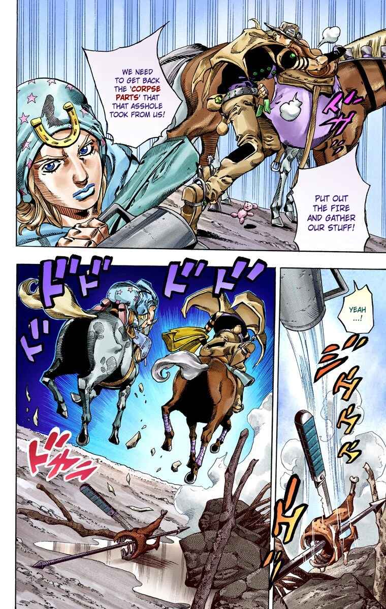 JoJo's Bizarre Adventure, Part 7: Steel Ball Run (Official Colored) Chapter 56 page 11