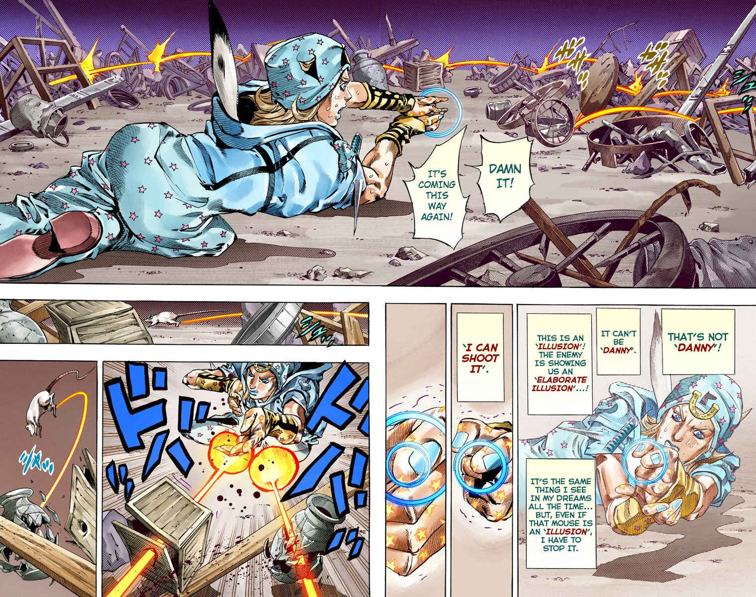 JoJo's Bizarre Adventure, Part 7: Steel Ball Run (Official Colored) Chapter 57 page 35