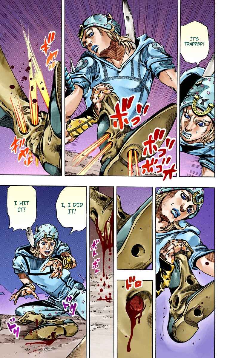 JoJo's Bizarre Adventure, Part 7: Steel Ball Run (Official Colored) Chapter 57 page 37
