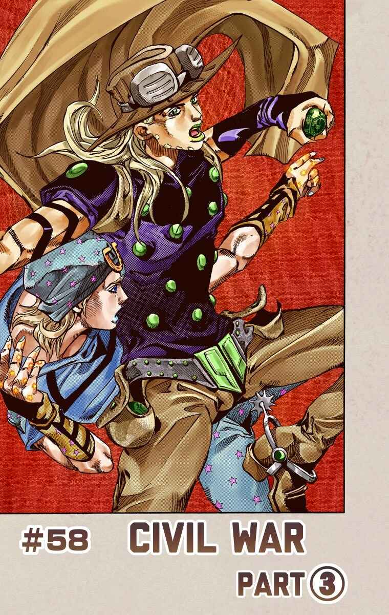 JoJo's Bizarre Adventure, Part 7: Steel Ball Run (Official Colored) Chapter 58 page 1