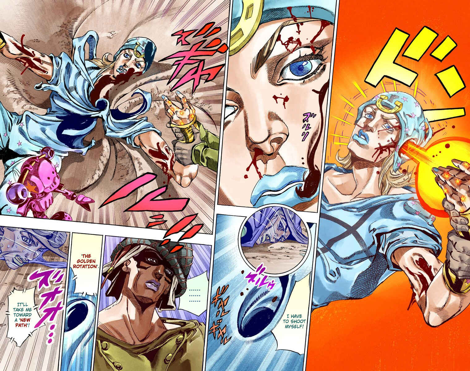 JoJo's Bizarre Adventure, Part 7: Steel Ball Run (Official Colored) Chapter 58 page 42