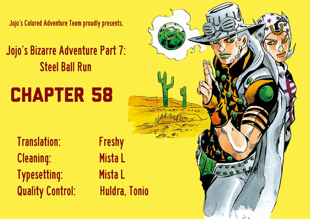 JoJo's Bizarre Adventure, Part 7: Steel Ball Run (Official Colored) Chapter 58 page 43