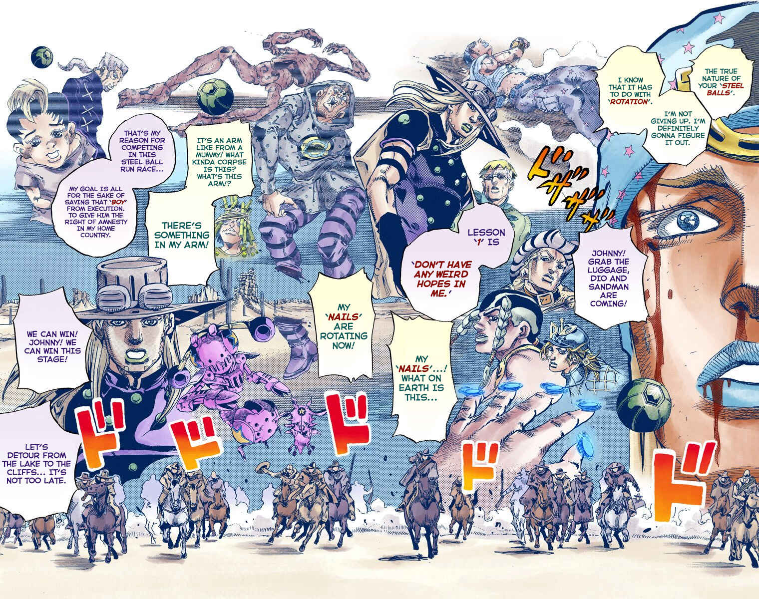 JoJo's Bizarre Adventure, Part 7: Steel Ball Run (Official Colored) Chapter 84 page 25