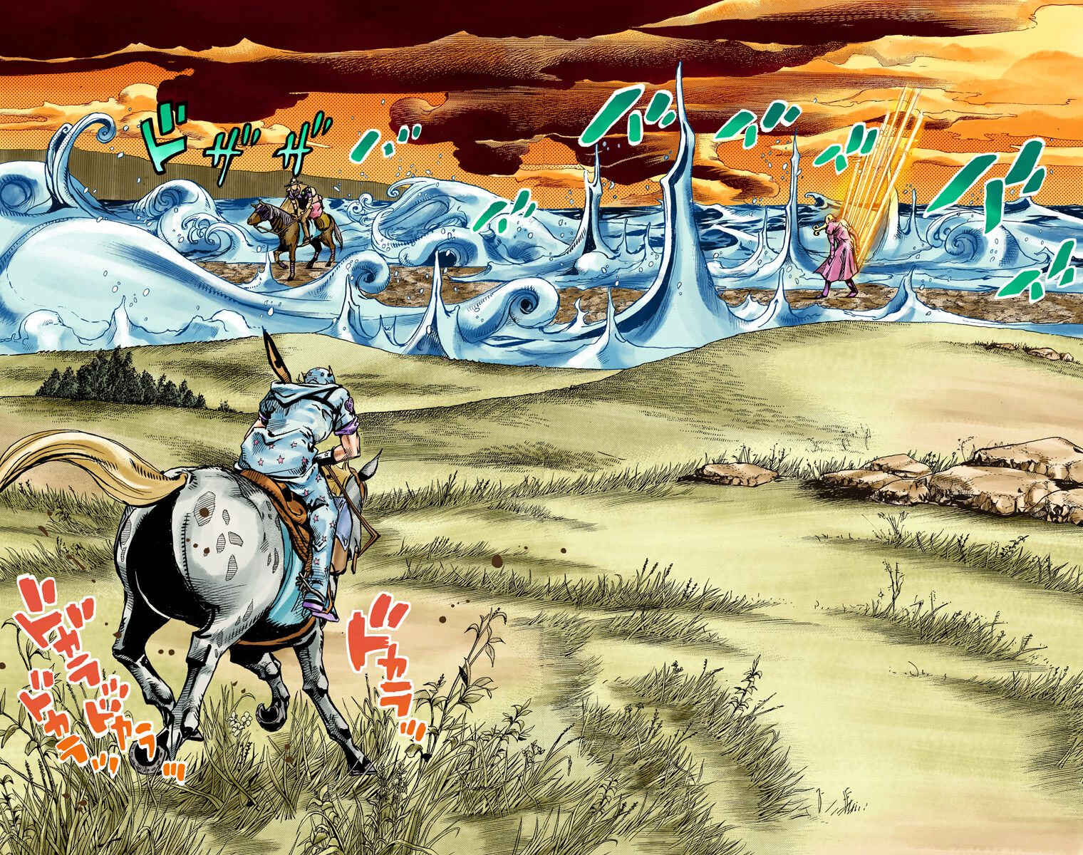 JoJo's Bizarre Adventure, Part 7: Steel Ball Run (Official Colored) Chapter 84 page 3