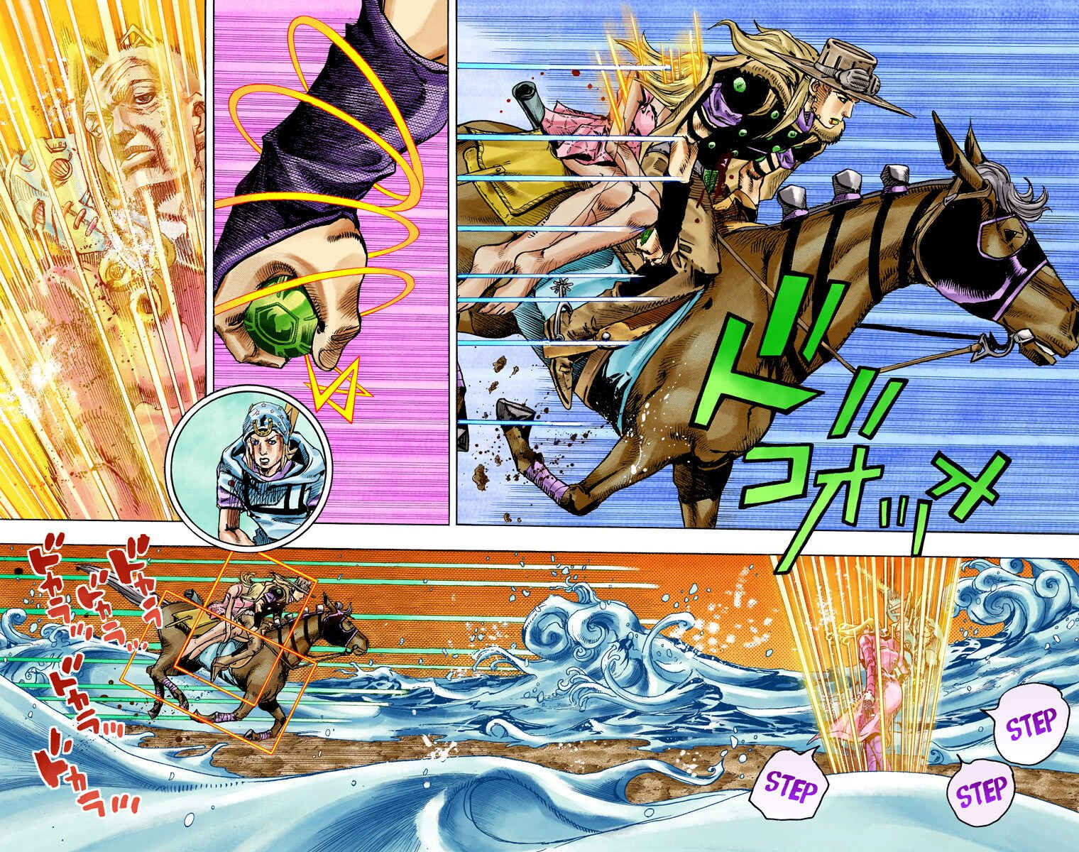 JoJo's Bizarre Adventure, Part 7: Steel Ball Run (Official Colored) Chapter 84 page 8