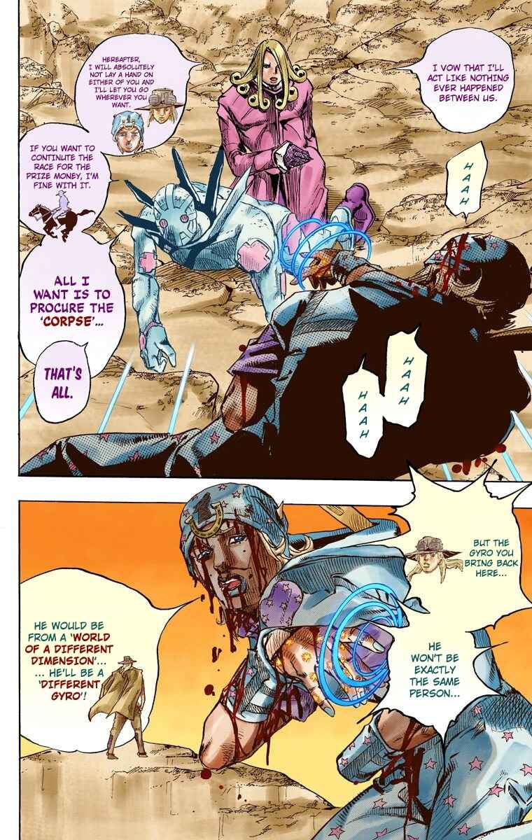 JoJo's Bizarre Adventure, Part 7: Steel Ball Run (Official Colored) Chapter 88 page 10