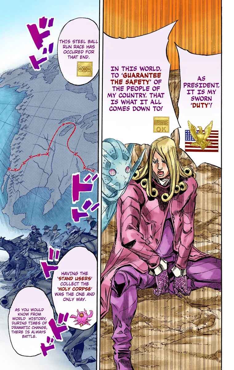 JoJo's Bizarre Adventure, Part 7: Steel Ball Run (Official Colored) Chapter 88 page 15