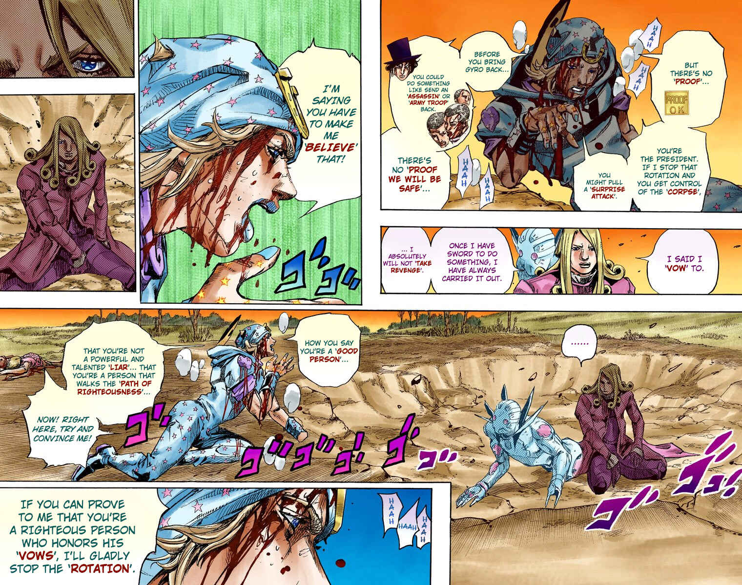 JoJo's Bizarre Adventure, Part 7: Steel Ball Run (Official Colored) Chapter 88 page 18