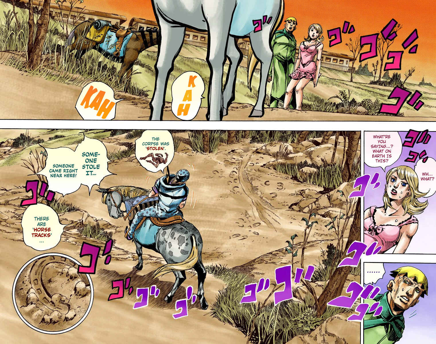 JoJo's Bizarre Adventure, Part 7: Steel Ball Run (Official Colored) Chapter 90 page 14