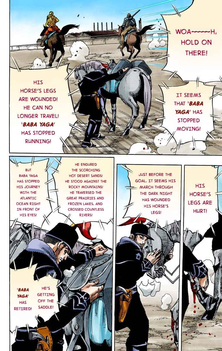 JoJo's Bizarre Adventure, Part 7: Steel Ball Run (Official Colored) Chapter 90 page 23