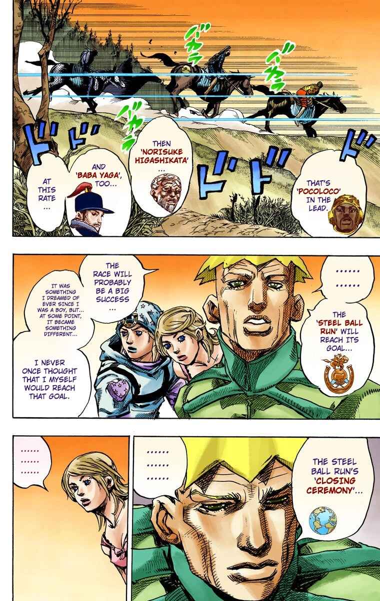 JoJo's Bizarre Adventure, Part 7: Steel Ball Run (Official Colored) Chapter 90 page 8
