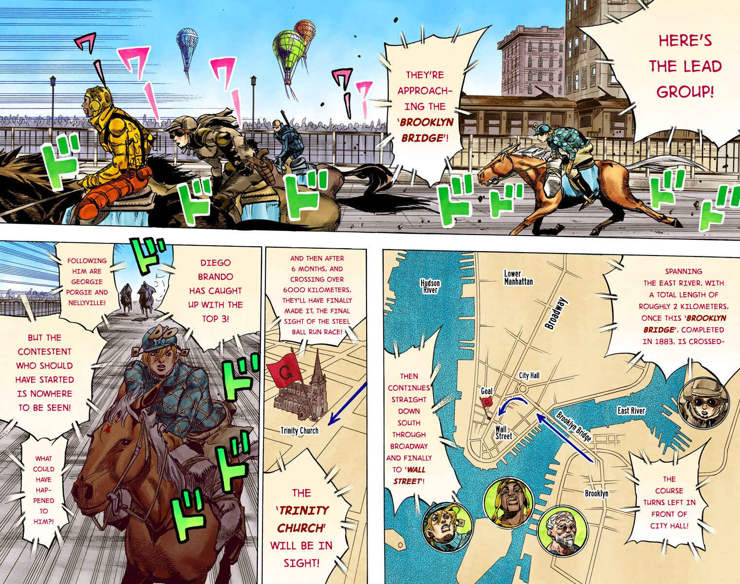 JoJo's Bizarre Adventure, Part 7: Steel Ball Run (Official Colored) Chapter 93 page 6