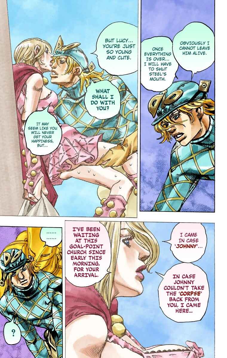 JoJo's Bizarre Adventure, Part 7: Steel Ball Run (Official Colored) Chapter 95 page 11