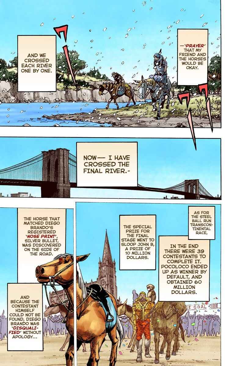 JoJo's Bizarre Adventure, Part 7: Steel Ball Run (Official Colored) Chapter 95 page 27