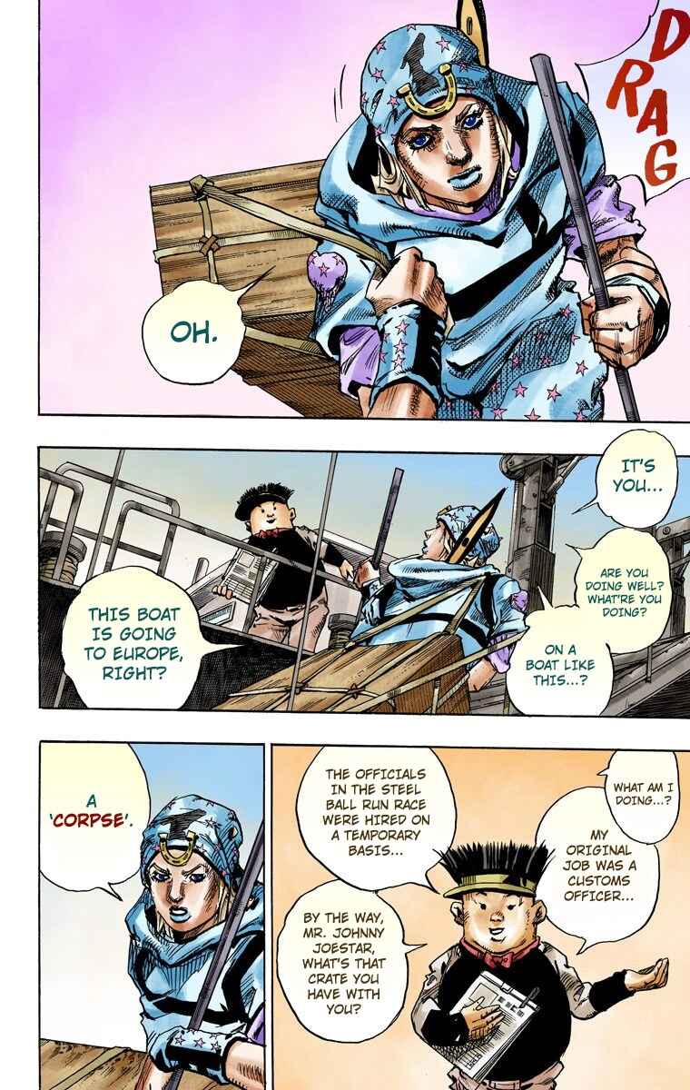 JoJo's Bizarre Adventure, Part 7: Steel Ball Run (Official Colored) Chapter 95 page 34