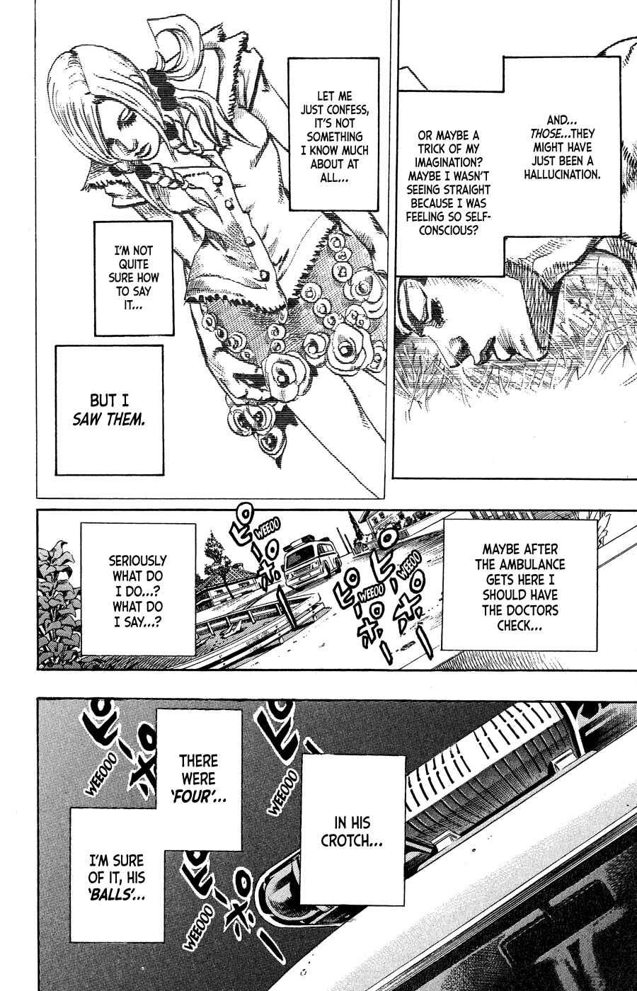 JoJo's Bizarre Adventure Part 8 – JoJolion Chapter 1 page 57