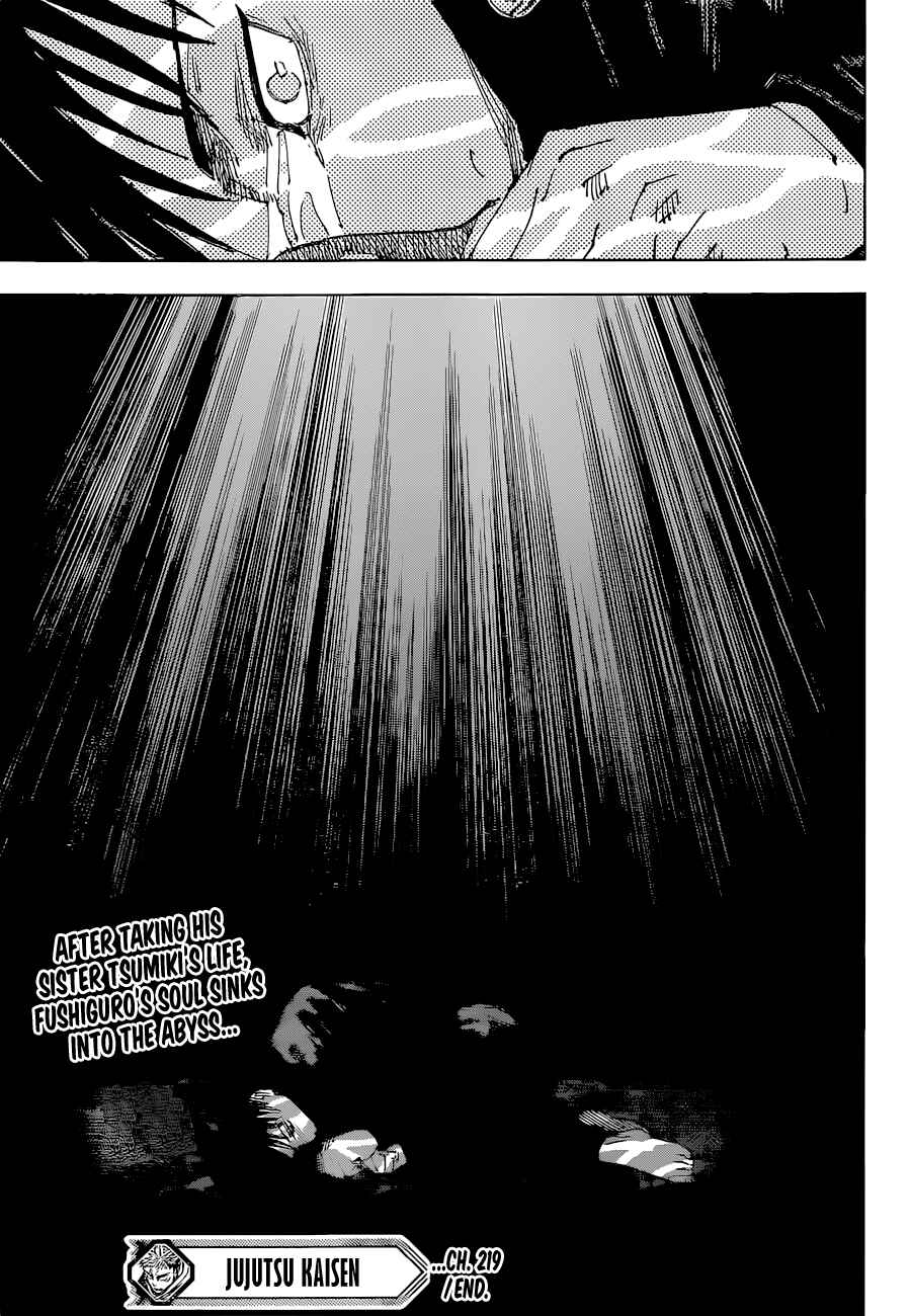 Jujutsu Kaisen Chapter 219 page 19