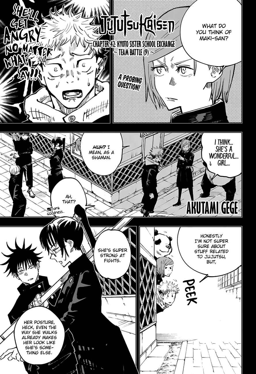 Jujutsu Kaisen Chapter 42 page 0