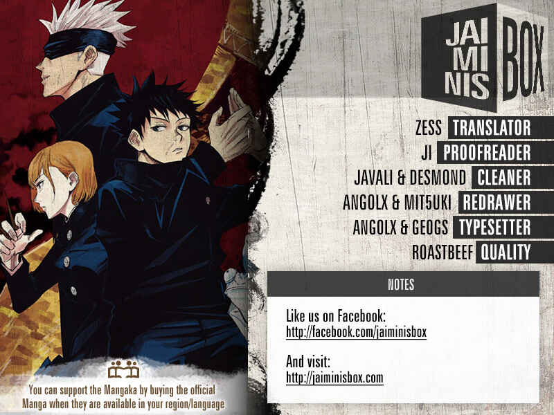 Jujutsu Kaisen Chapter 61 page 1