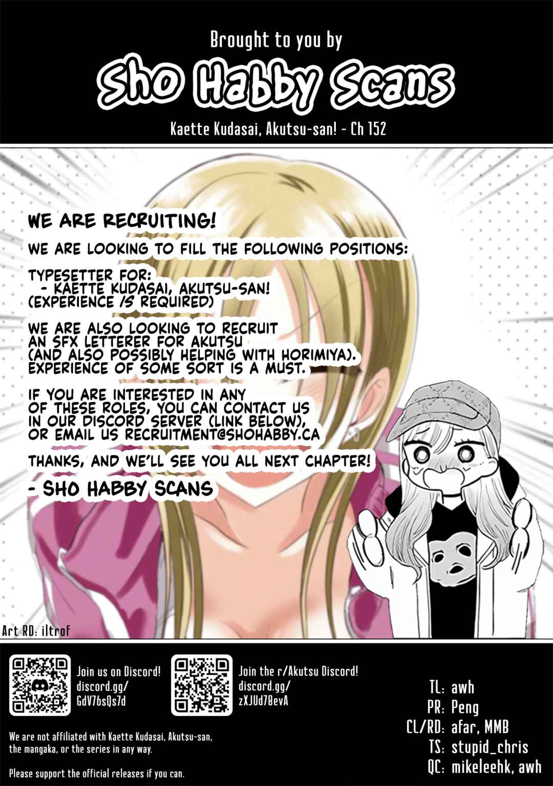 Kaette Kudasai! Akutsu-san Chapter 152 page 6