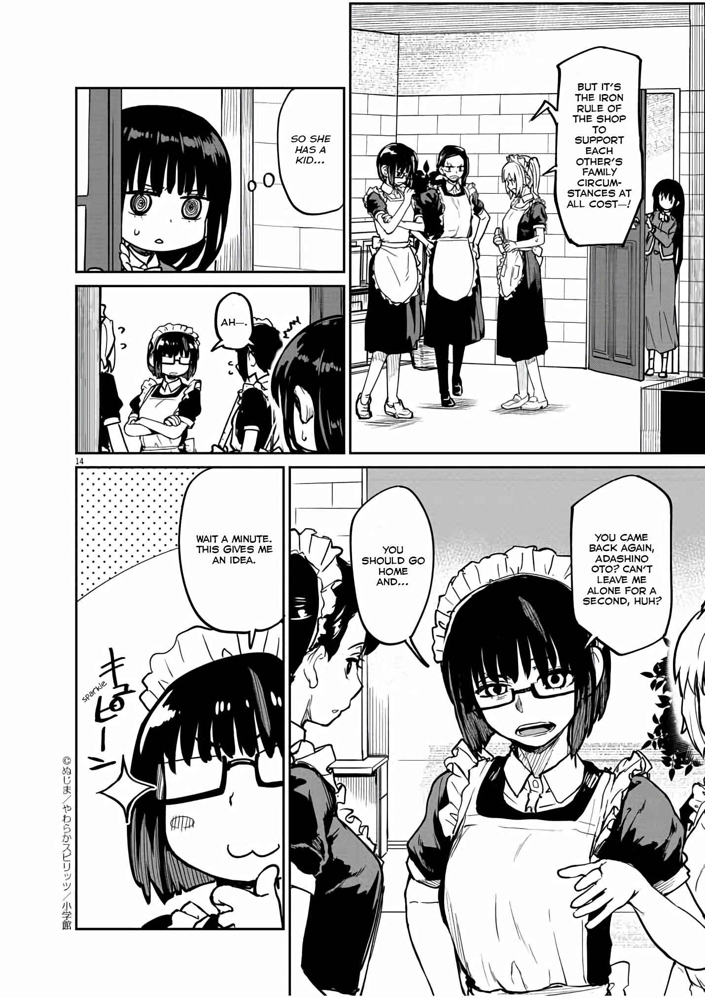 Kaii to Otome to Kamikakushi Chapter 21 page 14