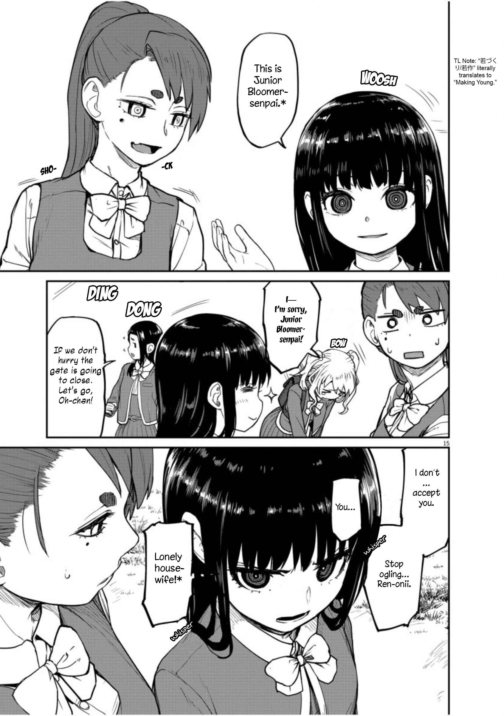 Kaii to Otome to Kamikakushi Chapter 6 page 15