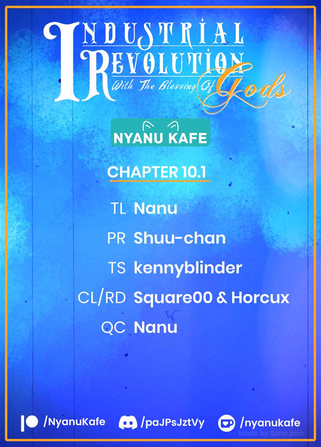 Kamigami no Kago de Seisan Kakumei ~Isekai no Katasumi de Mattari Slow Life Shi Tetara, Naze ka Tasaina Jinzai ga Atsumatte Saikyou Kokka ga Dekitemashita~ Chapter 10.1 page 0