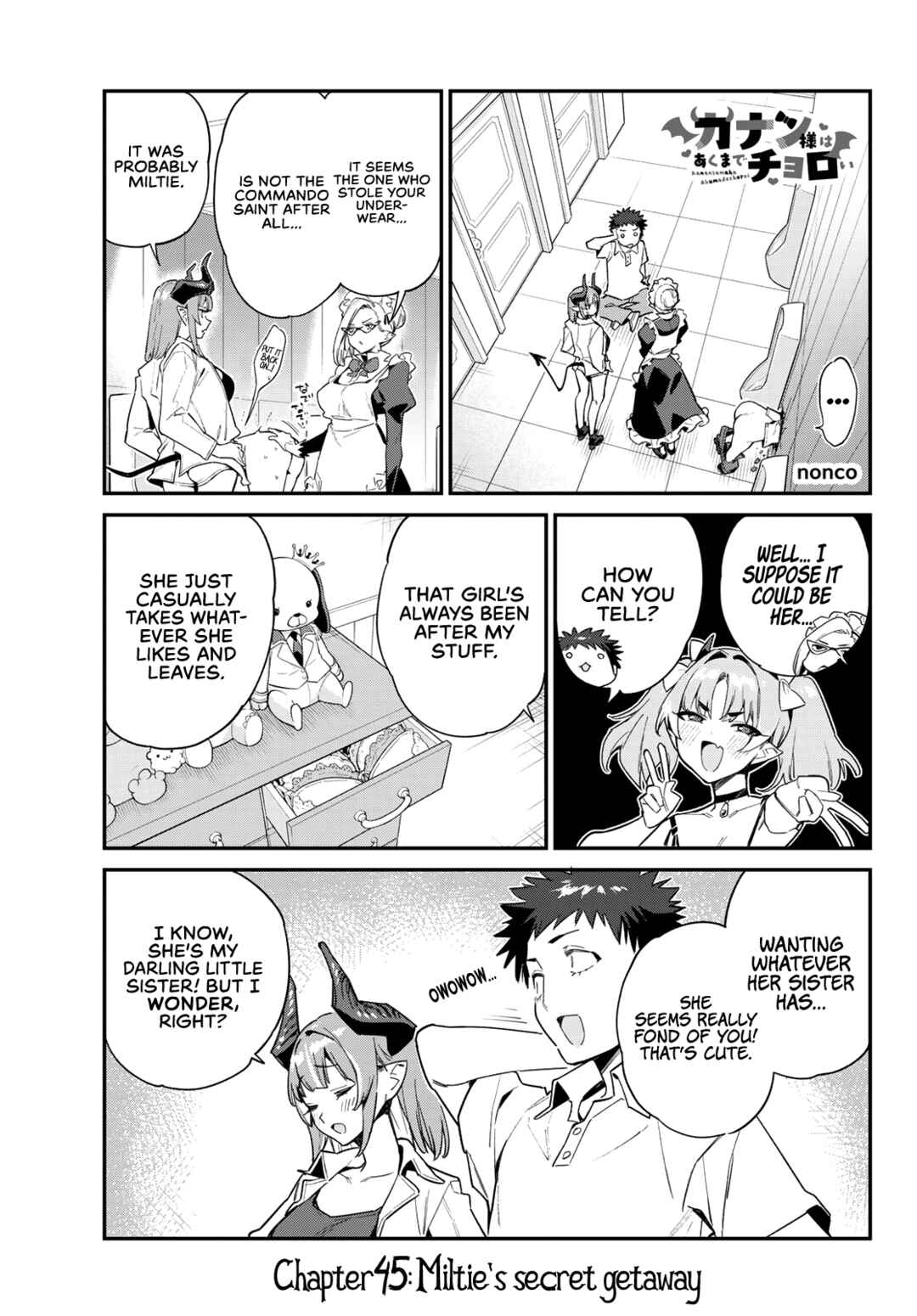 Kanan-sama wa Akumade Choroi Chapter 45 page 1