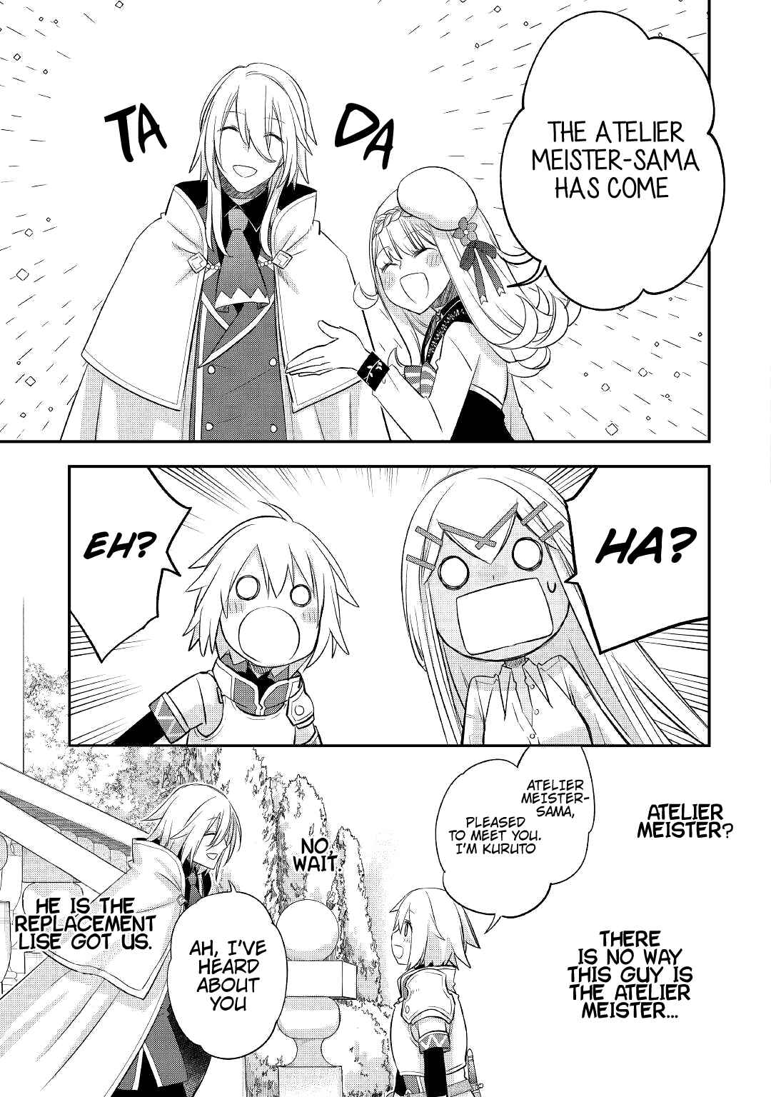 Kanchigai no Atelier Meister: Eiyuu Party no Moto Zatsuyougakari ga, Jitsu wa Sentou Igai ga SSS Rank Datta to Iu Yoku Aru Hanashi Chapter 33 page 19