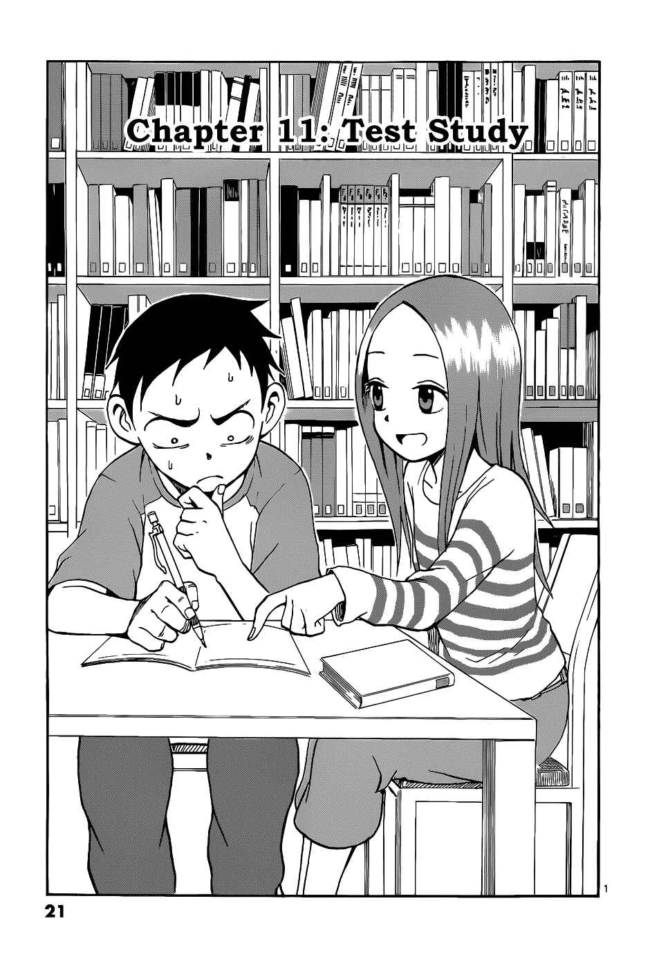 Karakai Jouzu no Takagi-san Chapter 11 page 1