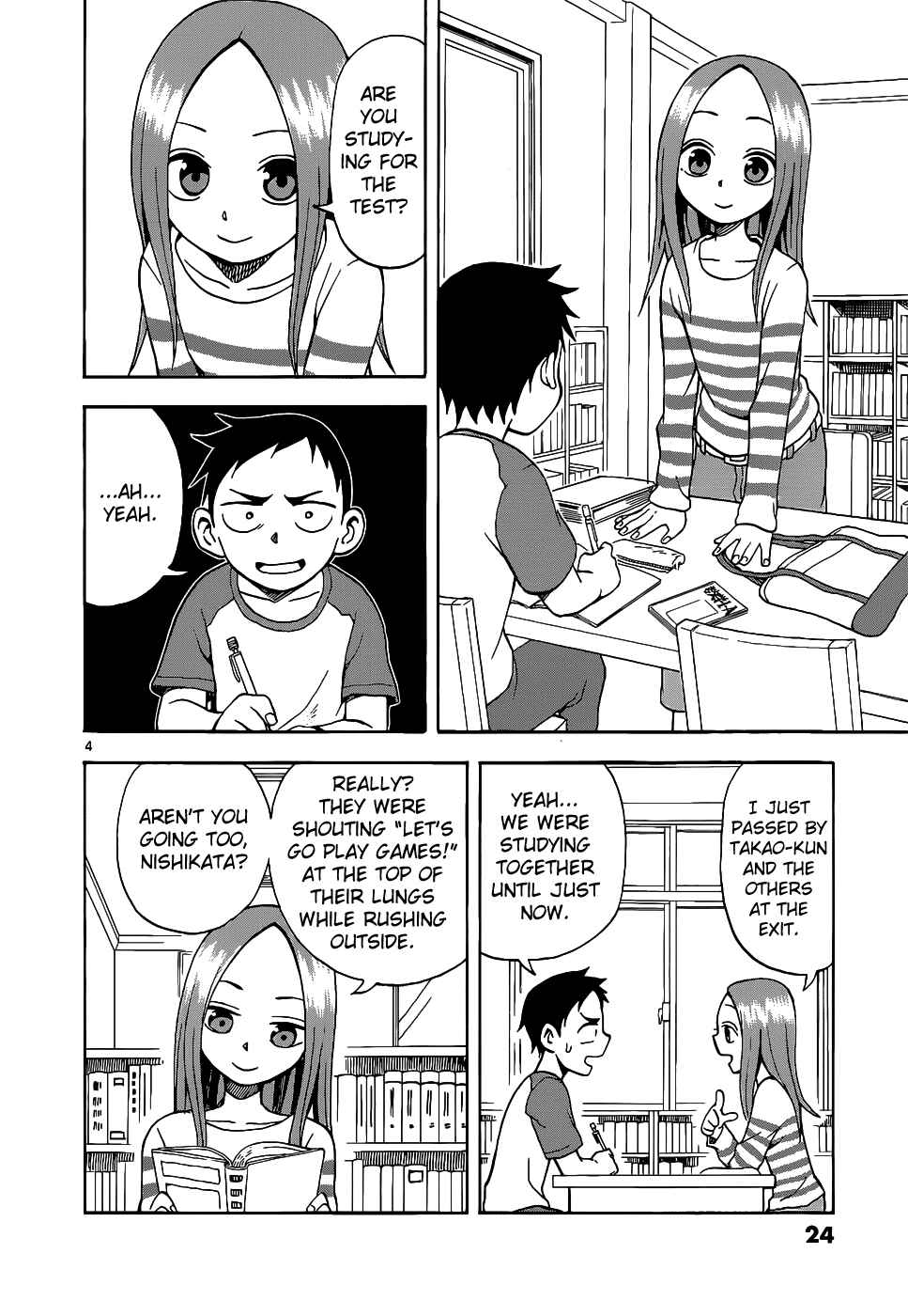 Karakai Jouzu no Takagi-san Chapter 11 page 4