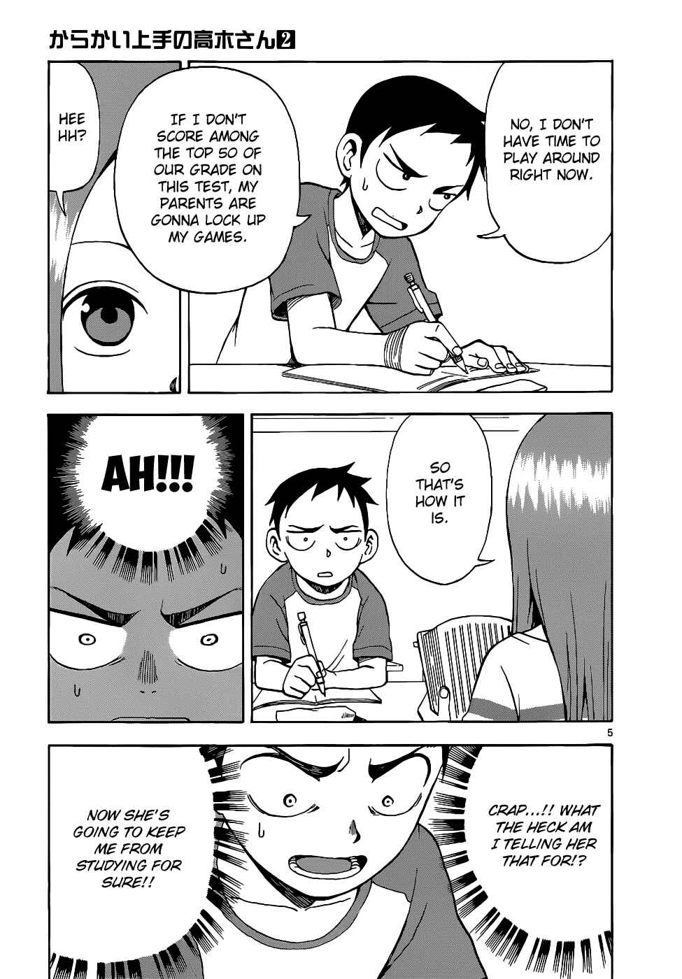 Karakai Jouzu no Takagi-san Chapter 11 page 5