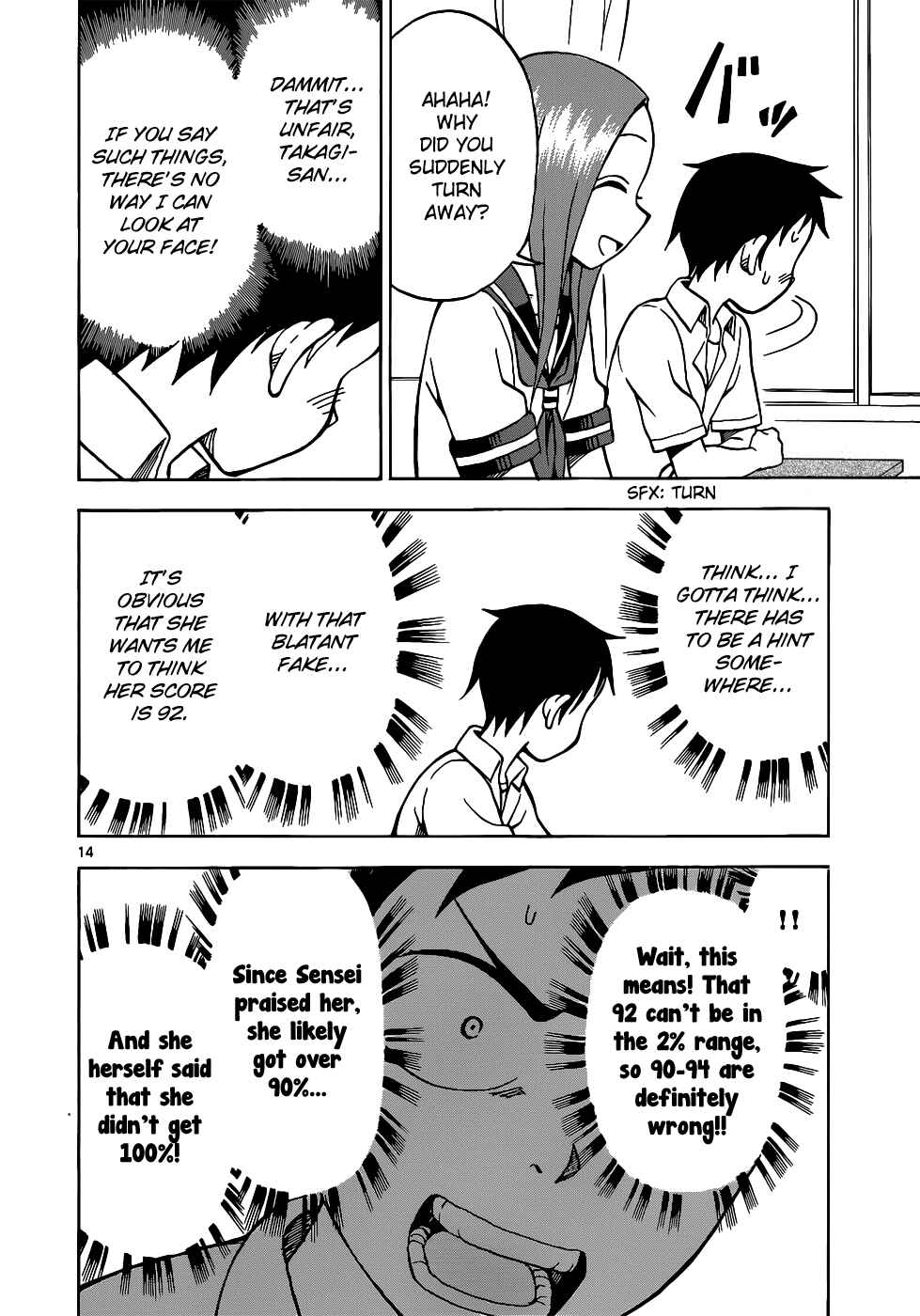 Karakai Jouzu no Takagi-san Chapter 12 page 14
