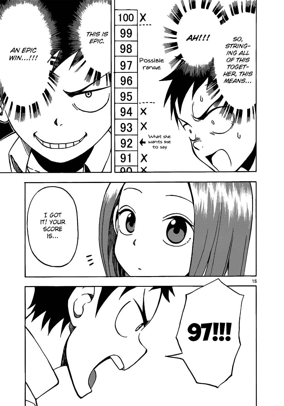 Karakai Jouzu no Takagi-san Chapter 12 page 15