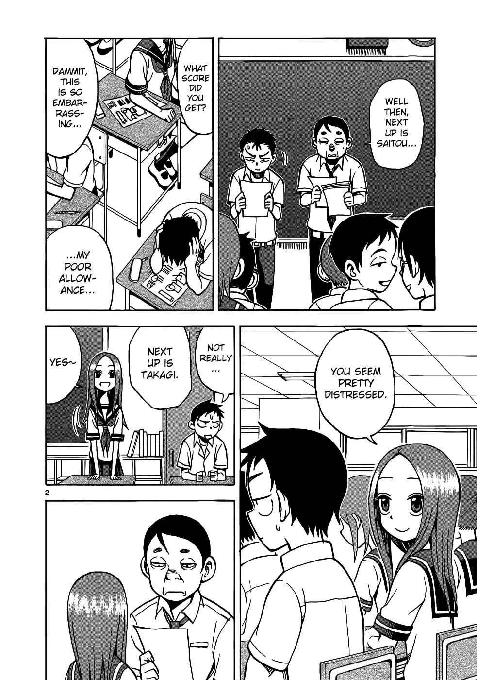 Karakai Jouzu no Takagi-san Chapter 12 page 2