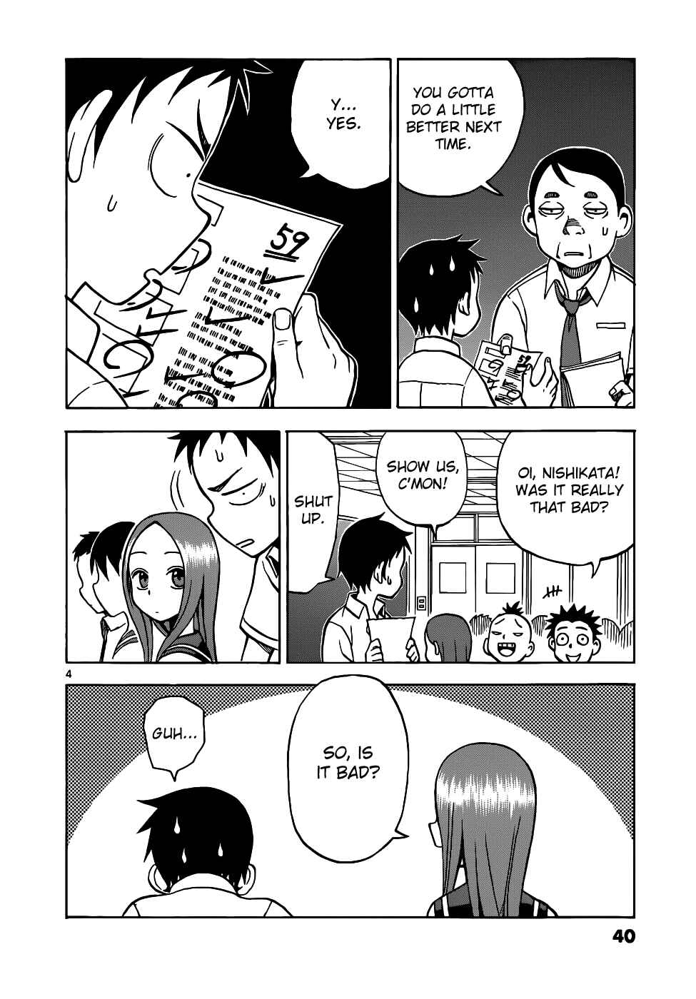 Karakai Jouzu no Takagi-san Chapter 12 page 4