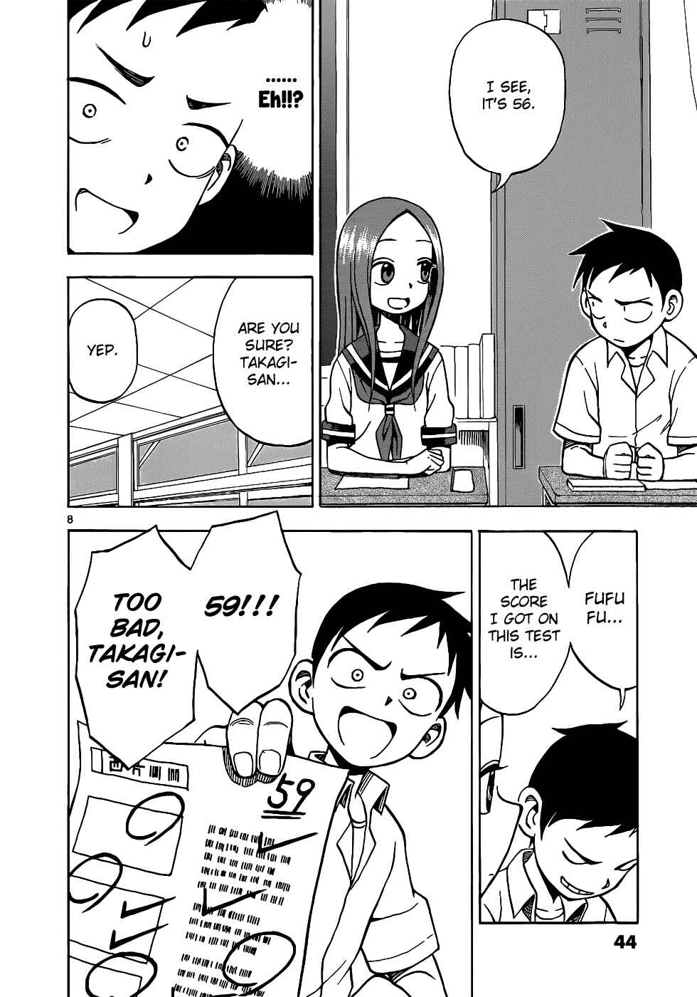 Karakai Jouzu no Takagi-san Chapter 12 page 8