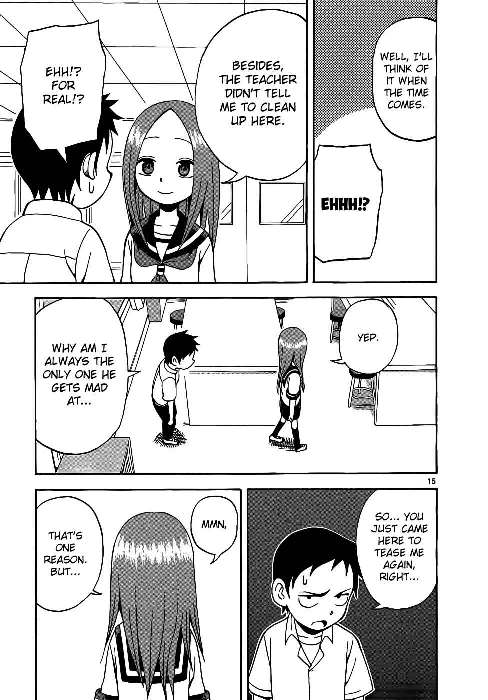 Karakai Jouzu no Takagi-san Chapter 14 page 15