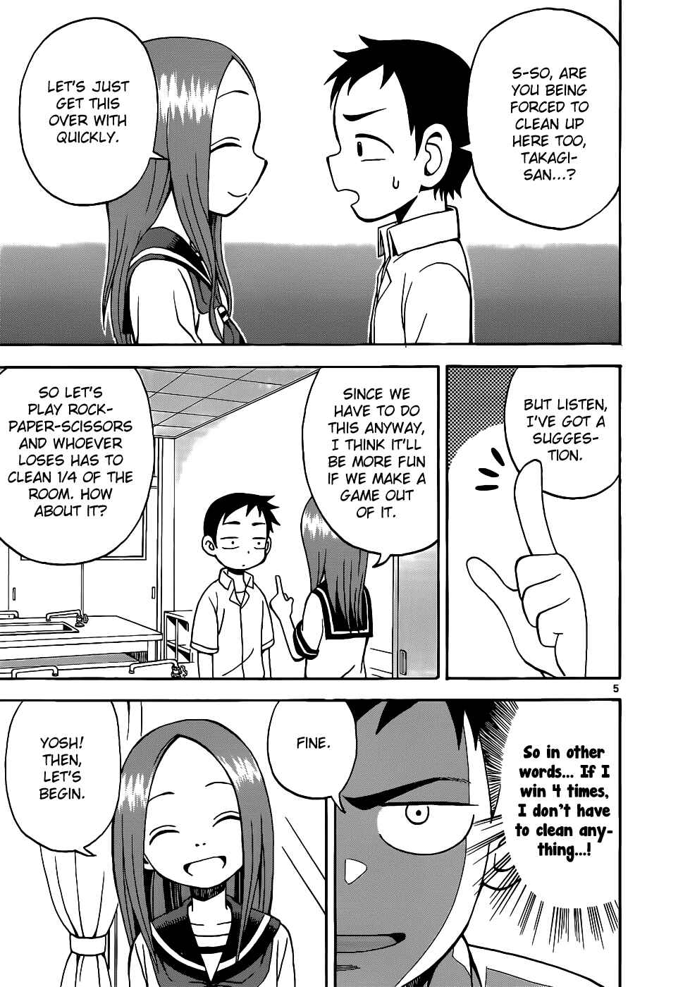 Karakai Jouzu no Takagi-san Chapter 14 page 5