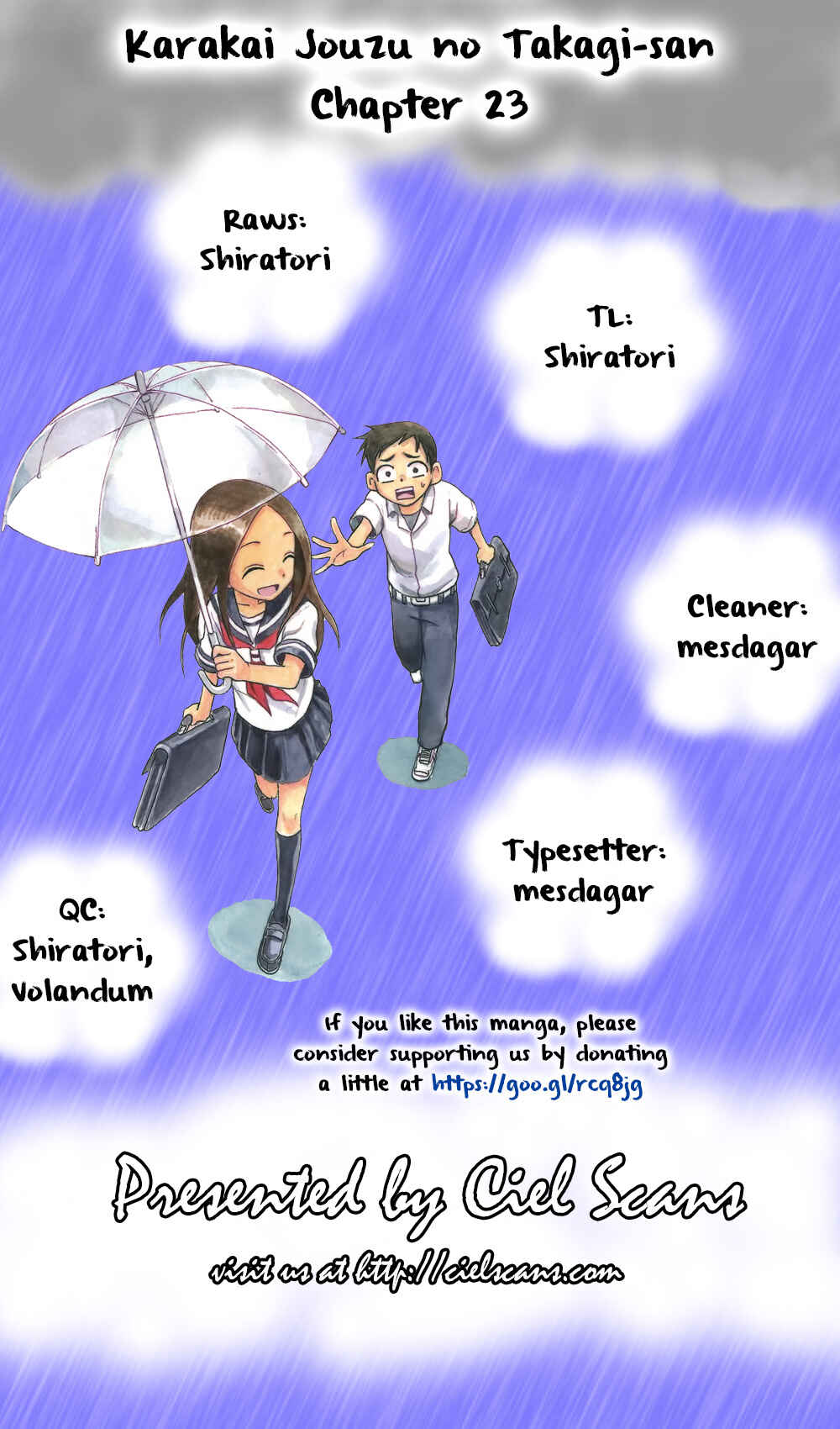 Karakai Jouzu no Takagi-san Chapter 23 page 0