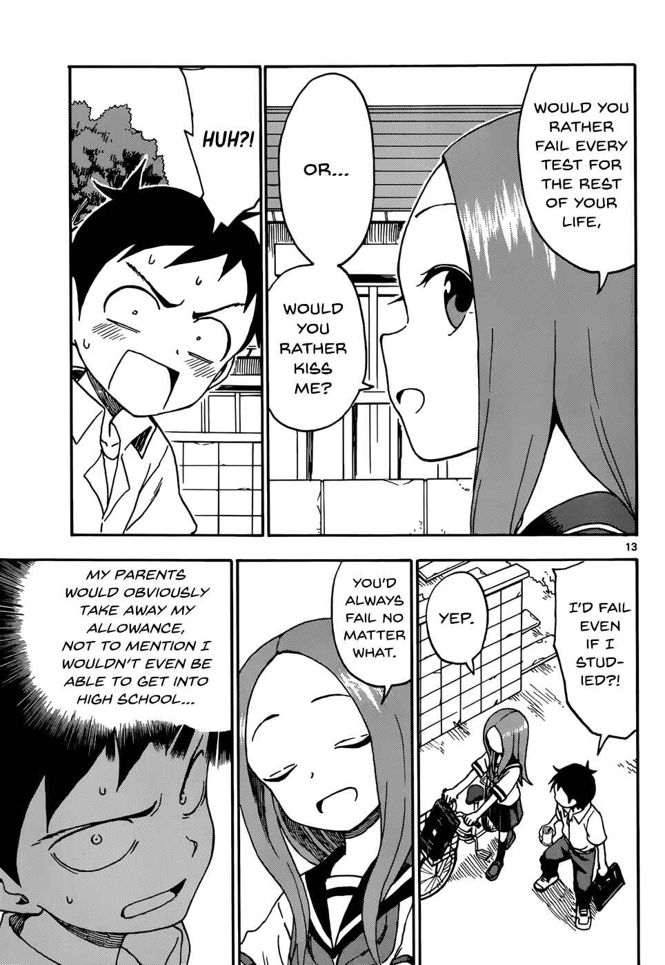 Karakai Jouzu no Takagi-san Chapter 38 page 12