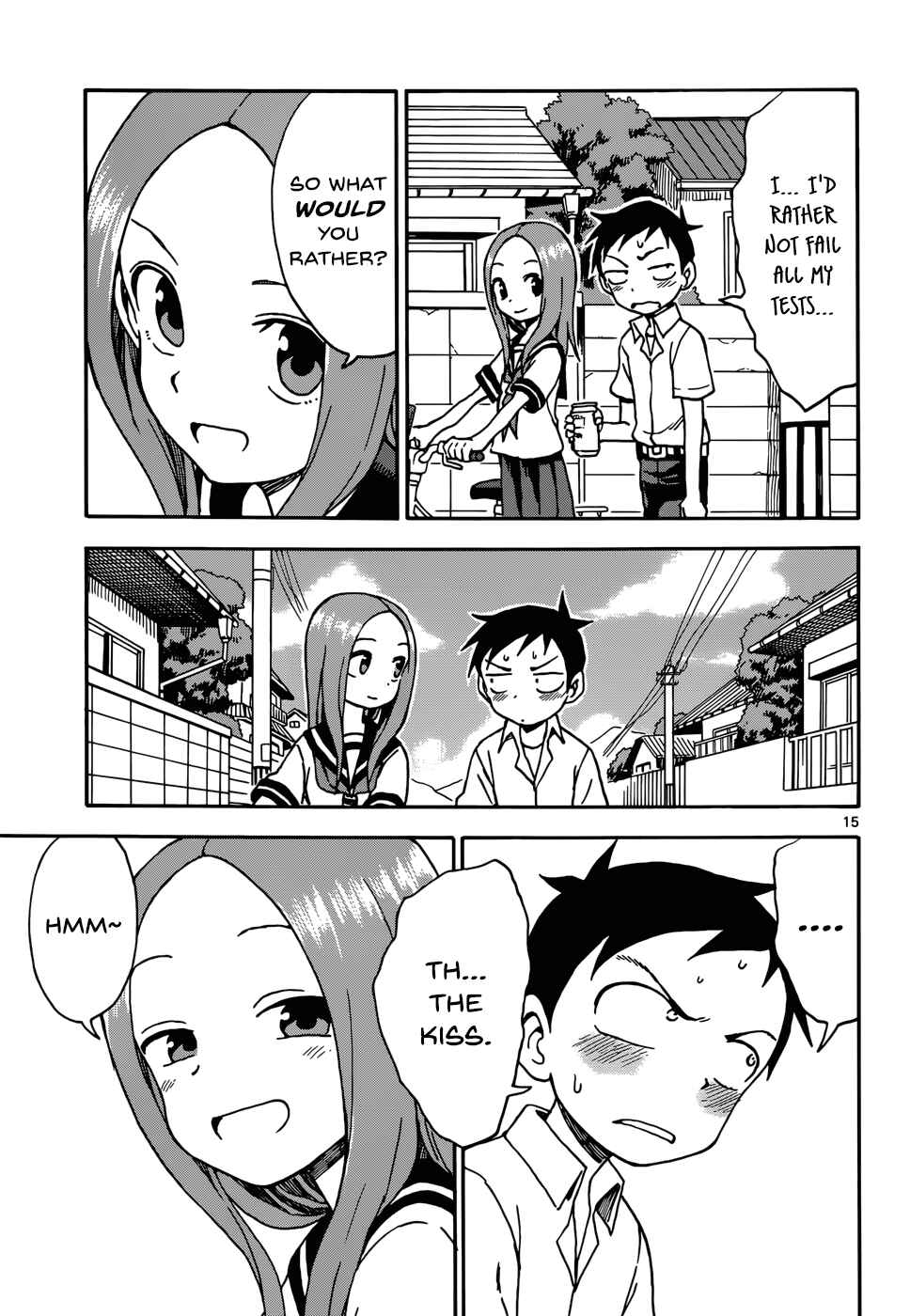 Karakai Jouzu no Takagi-san Chapter 38 page 14