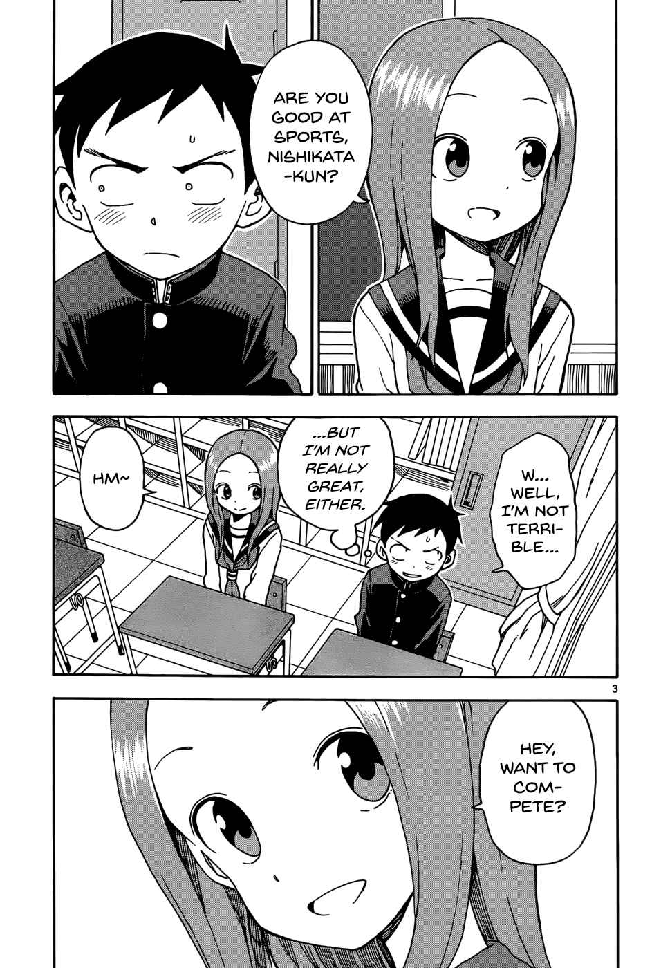Karakai Jouzu no Takagi-san Chapter 53 page 3