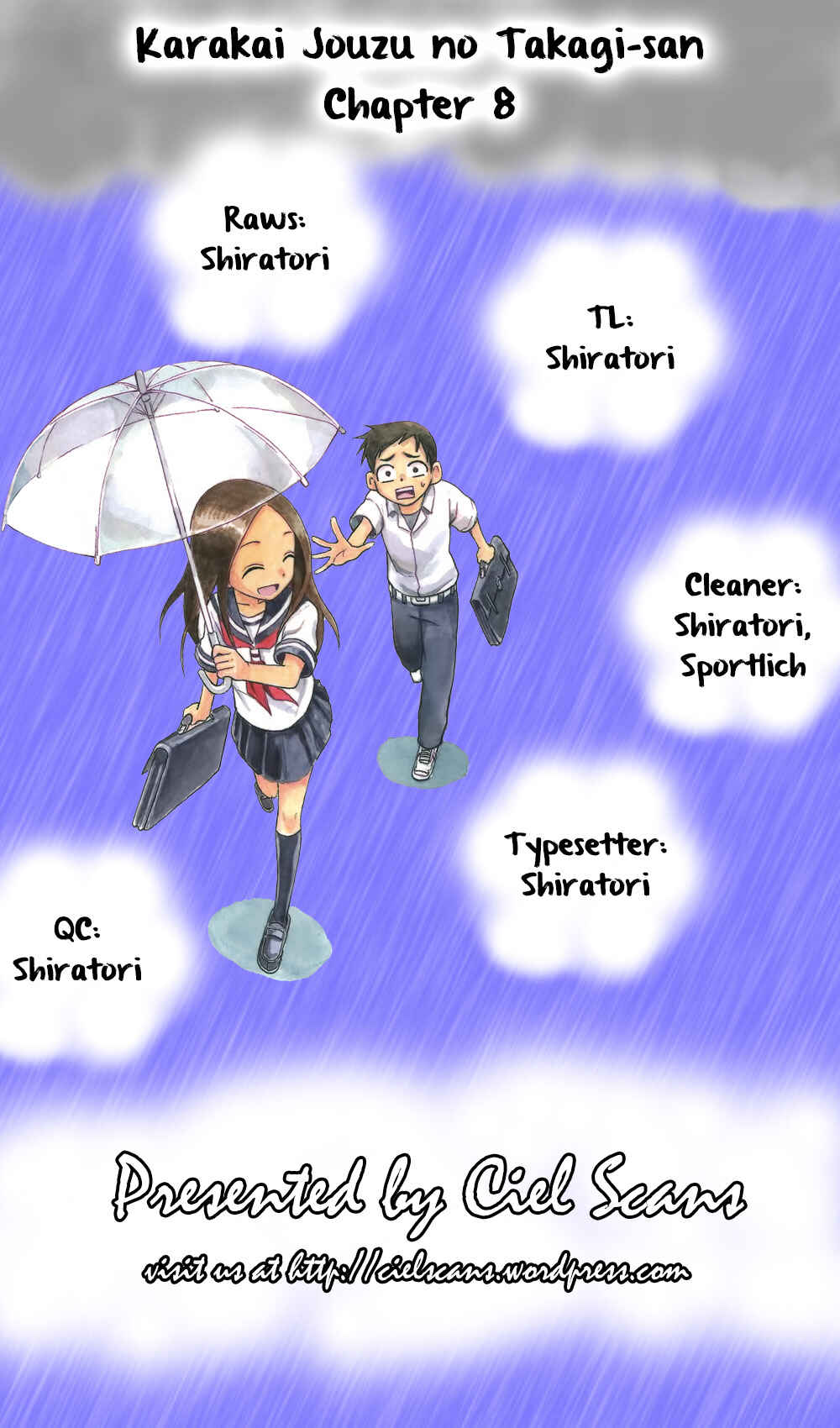 Karakai Jouzu no Takagi-san Chapter 8 page 0