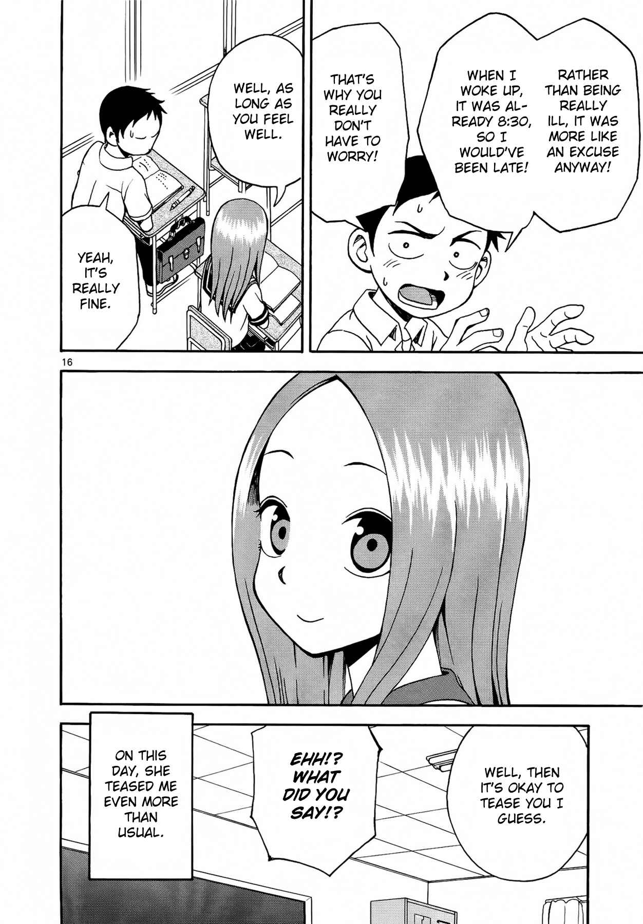 Karakai Jouzu no Takagi-san Chapter 8 page 16