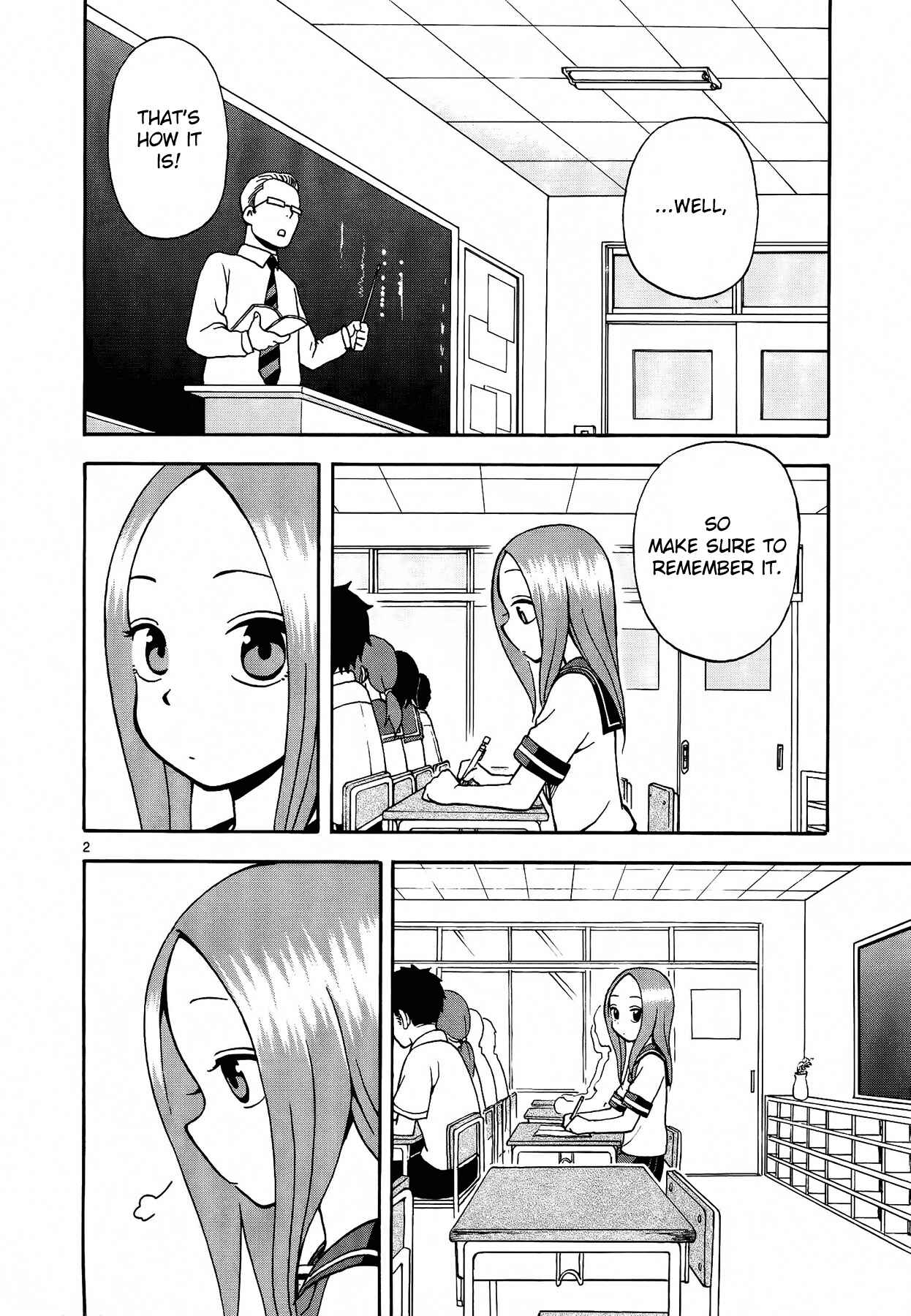 Karakai Jouzu no Takagi-san Chapter 8 page 2