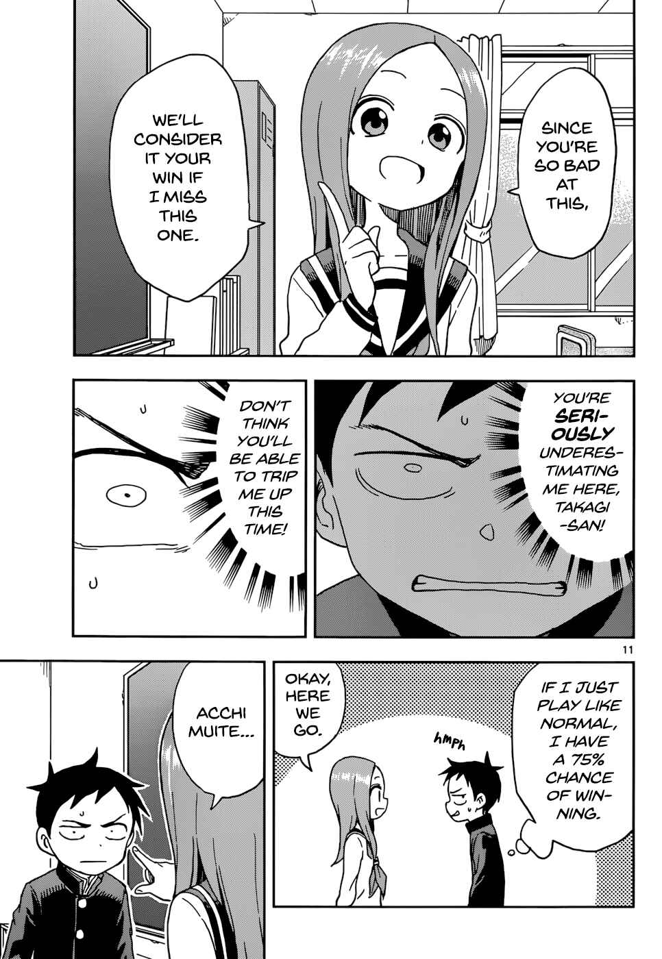 Karakai Jouzu no Takagi-san Chapter 89 page 11