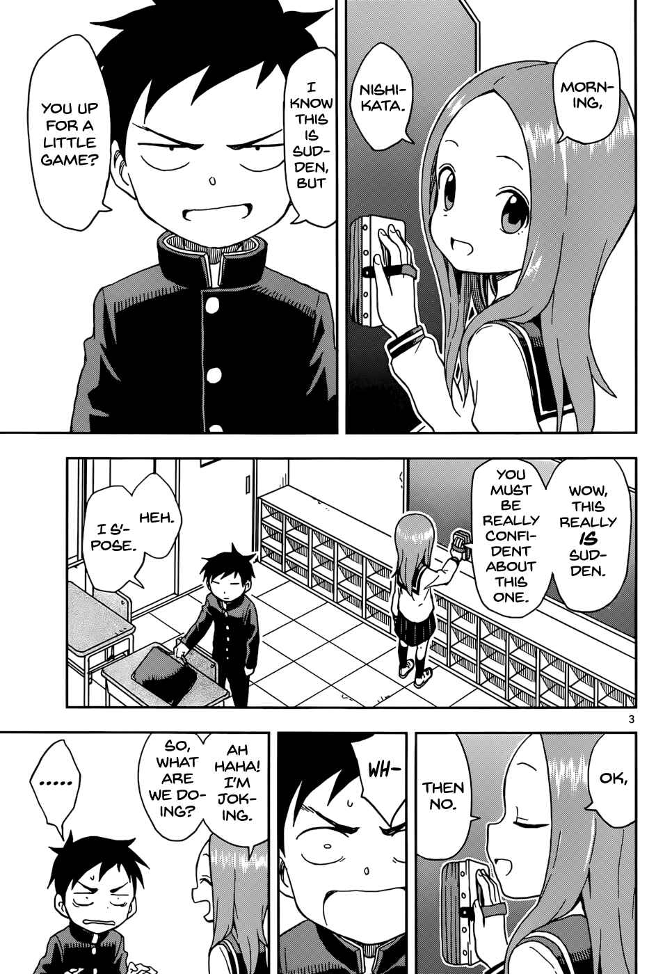 Karakai Jouzu no Takagi-san Chapter 89 page 3