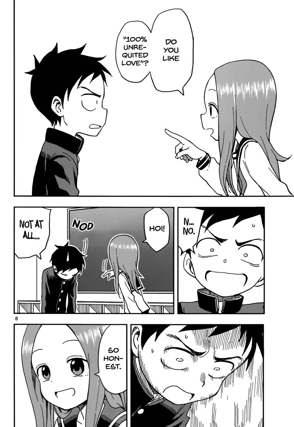 Karakai Jouzu no Takagi-san Chapter 89 page 8